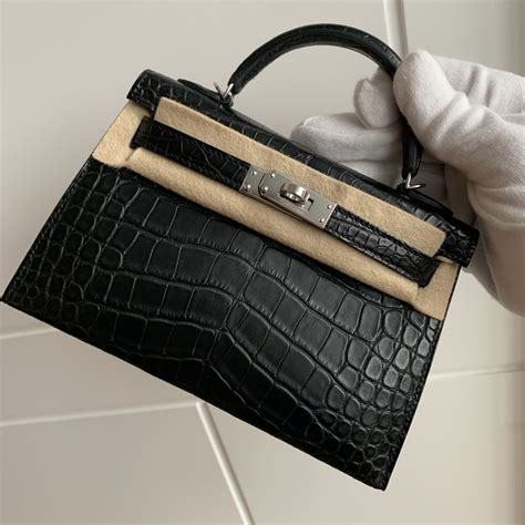 sac hermes mini kelly croco